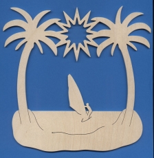 Fensterbild "Surfer"