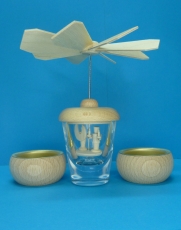 Pyramide in Schnapsglas, Engel und Bergmann