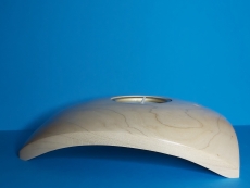 gedrechselter Teelichthalter, dreieckig