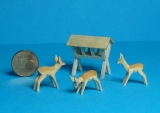 3 Miniatur-Rehe