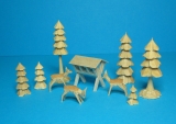 3 Miniatur-Rehe