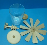 Pyramide im Trinkglas, Rehe