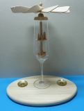 Pyramide im Sektglas, Einzelstck